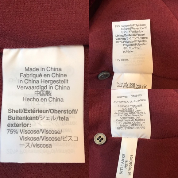 J. Crew Velvet Tank Top, Maroon/Burgundy, Size 0 - Picture 7 of 8